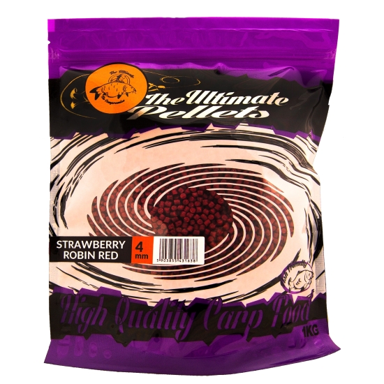 THE ULTIMATE PELLETS 4mm STRAWBERRY-ROBIN RED 1kg